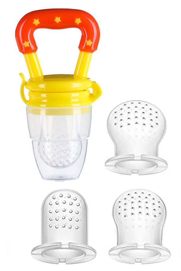 Baby Fruit/Veg Feeder Pacifier with 4 Silicone Teats Sizes