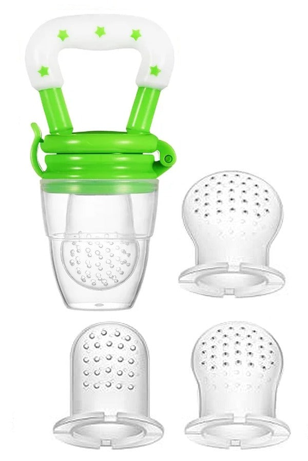 Baby Fruit/Veg Feeder Pacifier with 4 Silicone Teats Sizes