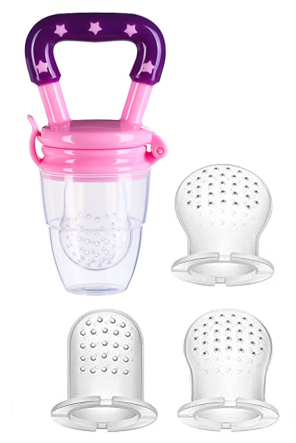Baby Fruit/Veg Feeder Pacifier with 4 Silicone Teats Sizes