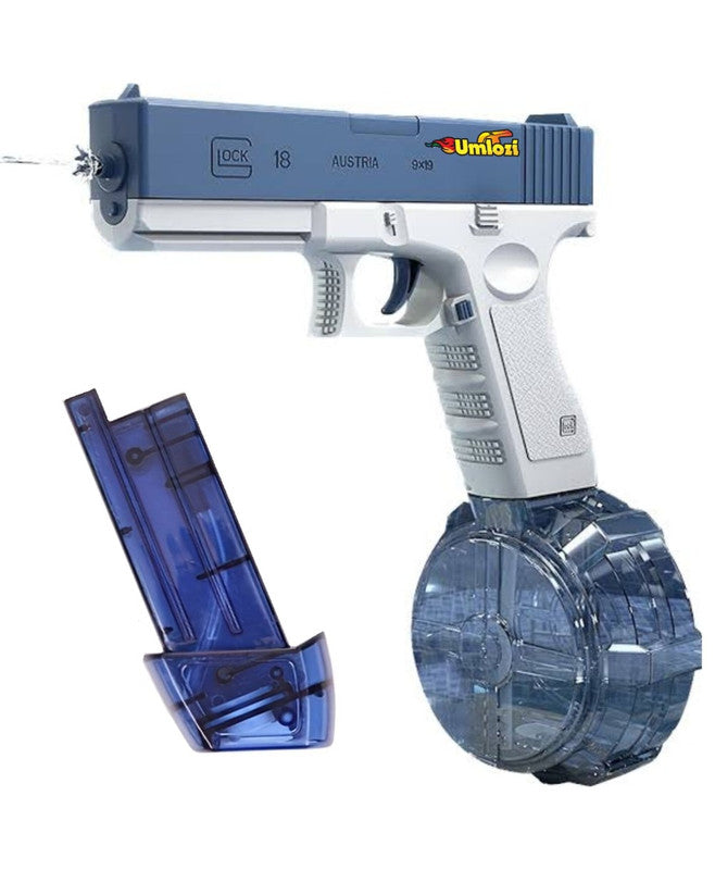 Electric Water Gun, up to 9 m Ft Rang Electric Automatic Water Gun, 450CC+60CC High Capacity Squirt Guns for Summer Pool Beach Party Water Blasters