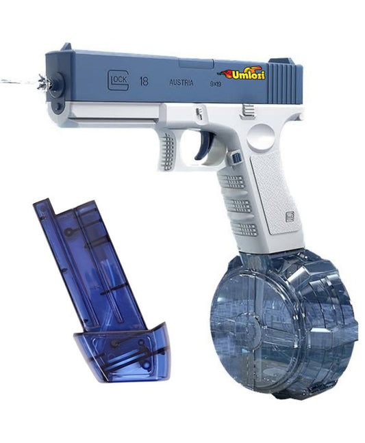 Electric Water Gun, up to 9 m Ft Rang Electric Automatic Water Gun, 450CC+60CC High Capacity Squirt Guns for Summer Pool Beach Party Water Blasters