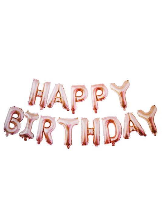 Foil Balloon - Happy Birthday - Rose Gold