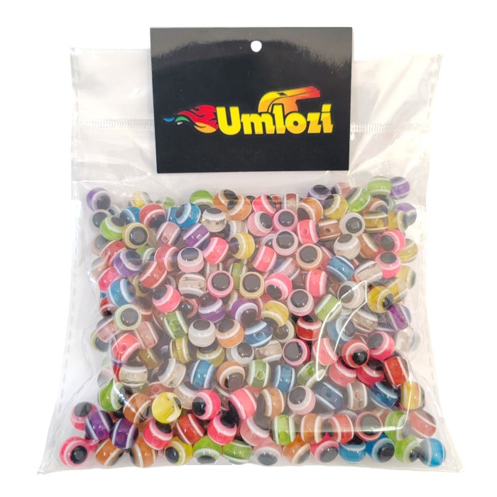 Packet ofEvil Eye Beads multicolour, Craft Beads , Jewellery beads