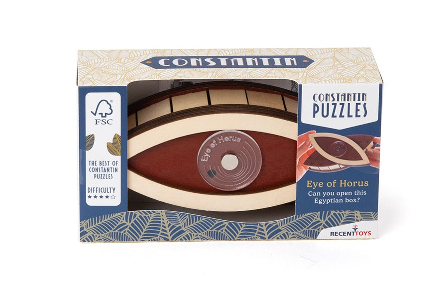 eye of horus, brain teasers, riddles, recent toys, boxed front view