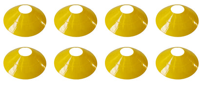 Flat Marker Disc Training Cones - 8 Pack - Assorted Colours - view 5