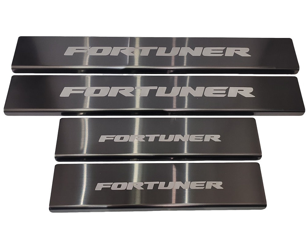 Scuff Plates 4 Set - Anodized Black Stainless Steel