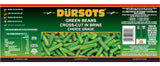 Dursots - Green Beans Cross-Cut 12 Pack