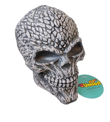 Grey Skeleton Halloween Skull