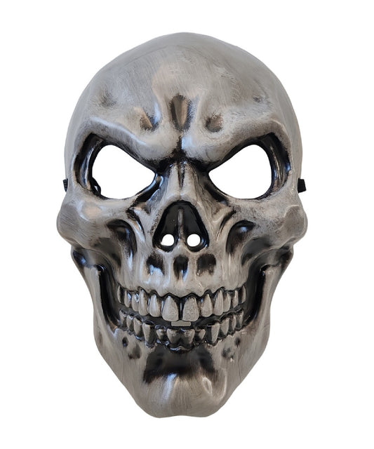 Grey Skeleton Halloween Mask