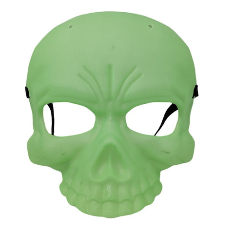 Half Glow In The Dark Skull Halloween Mask