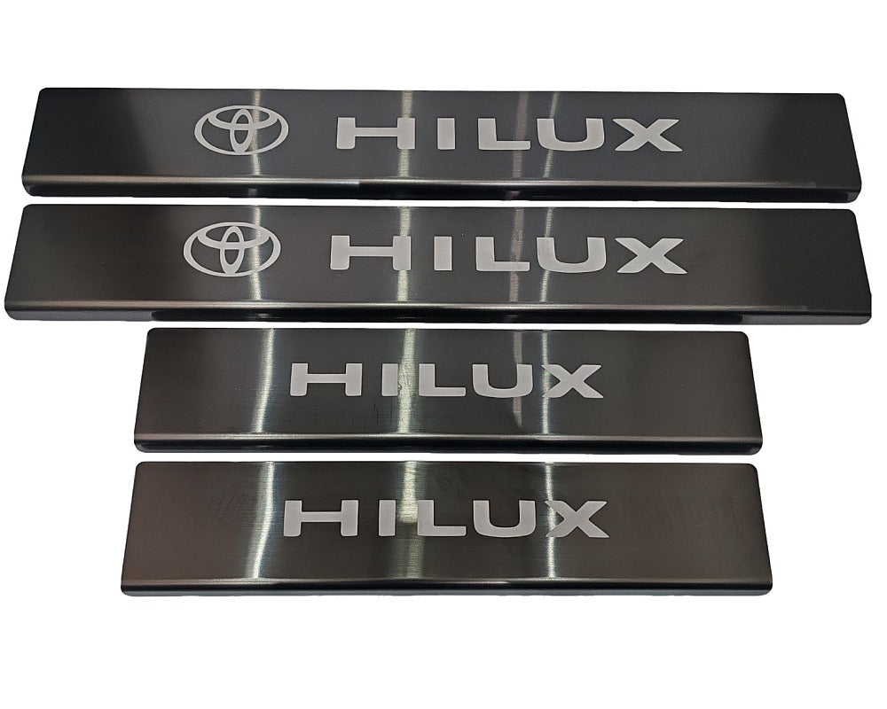 Scuff Plates 4 Set - Anodized Black Stainless Steel