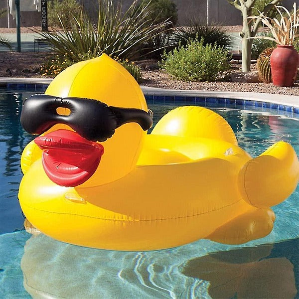 Inflatable Giant Pool Yellow Duck Lylo or Lounger 2m x