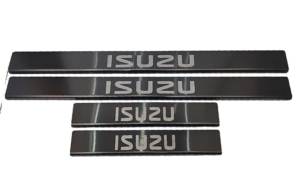 Scuff Plates 4 Set - Anodized Black Stainless Steel