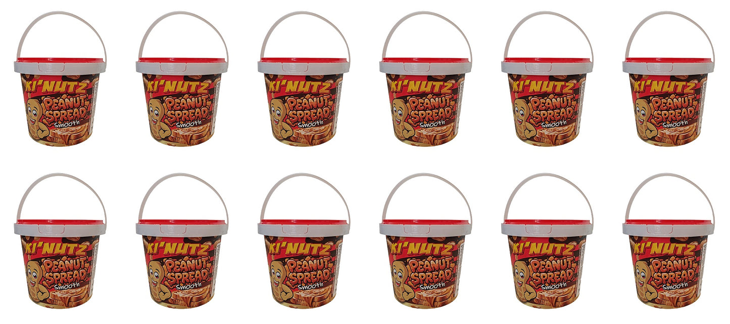 KI'NUTZ Peanut Spread Smooth 1 Kg - 12 Pack