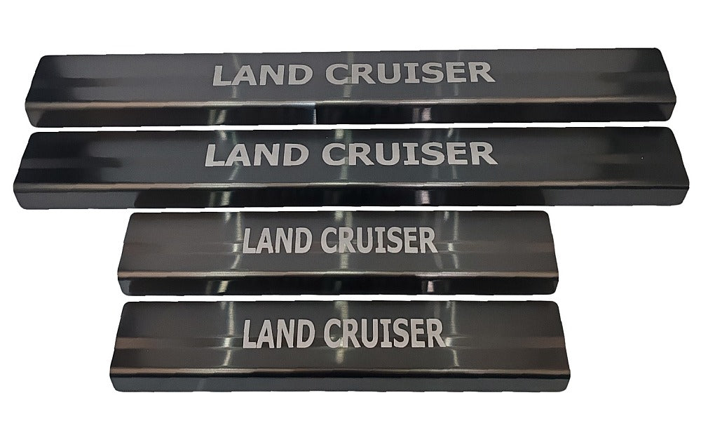 Scuff Plates 4 Set - Anodized Black Stainless Steel
