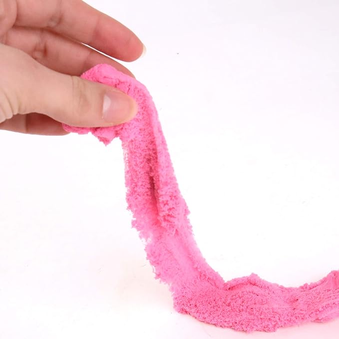 Cotton sand, craft, art, kinetic sand, pink sand image close up