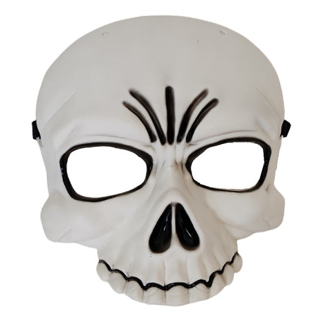Halloween dress up mask, half skeleton mask, half skull dress up mask white