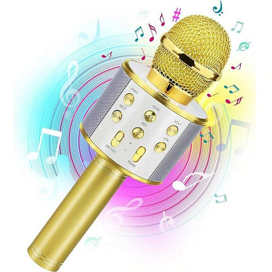 Wireless Bluetooth Karaoke Microphone & Speaker For Kids