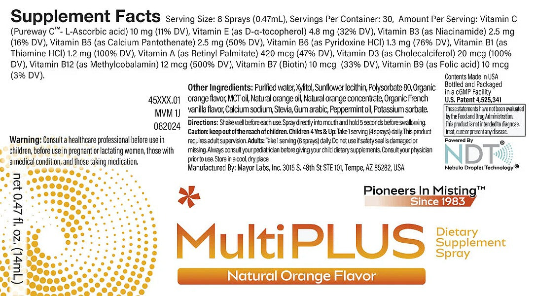 Multi-Vitamin Plus Oral Spray - 30 Day Supply - VitaMist