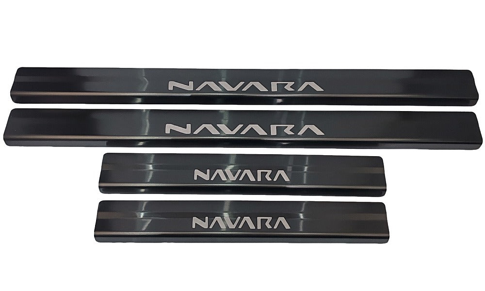 Scuff Plates 4 Set - Anodized Black Stainless Steel