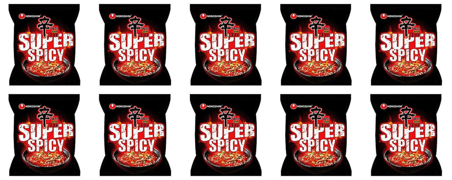 Nongshim Super Spicy Ramen Noodle - 10 Pack 107g