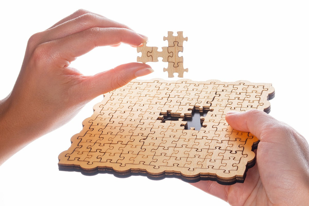 not a jigsaw, brain teasers, riddles, recent toys, piece removed