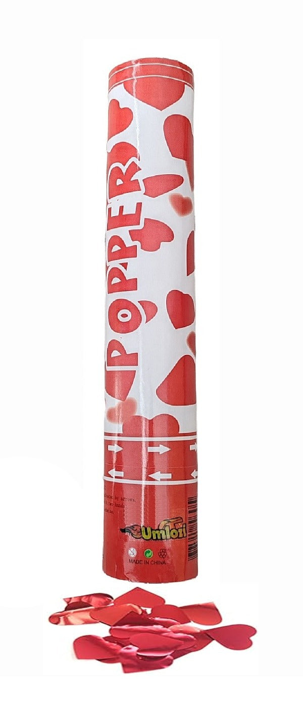 Party Popper - Heart Confetti - 2 Pack