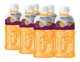 Mogu Mogu Juice Drink with Nata de Coco Jelly 320ml Pack of 6 Refreshing Tropical Thai-Made Sip & Chew Beverage