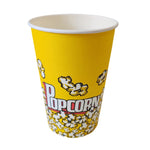 Popcorn cardboard round tubs, disposable, popcorn