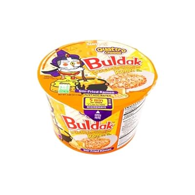 Samyang Buldak Korean Big Bowl Fire Noodles Bulk Box- 16 Pack