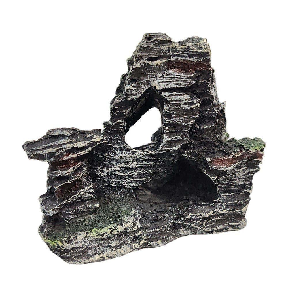 Aquarium Rocks Decor 10cm High x 10cm Wide x 5.5cm - Assorted