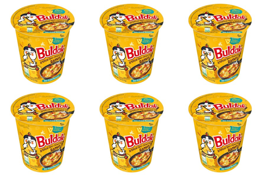 Samyang Spicy Ramen Noodle Cups 80g - 6 Pack