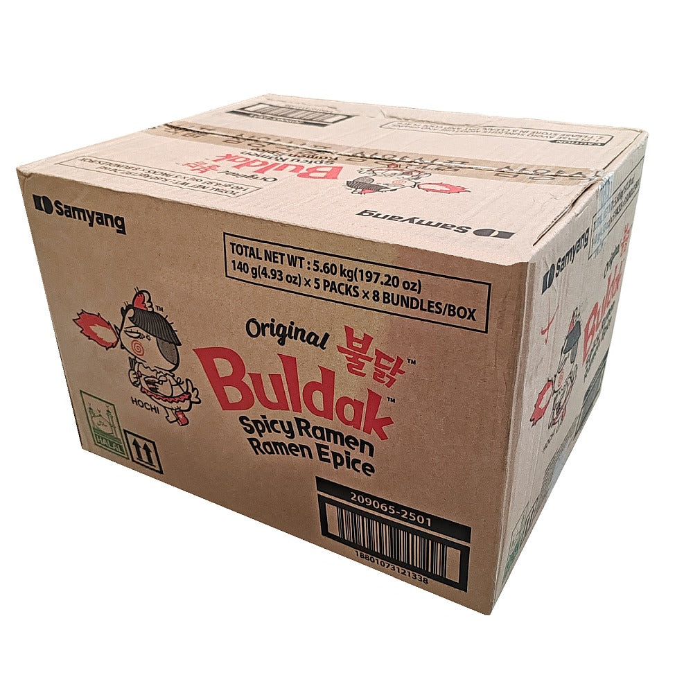 Samyang Buldak Korean Spicy Ramen Noodles Bulk 40 Pack