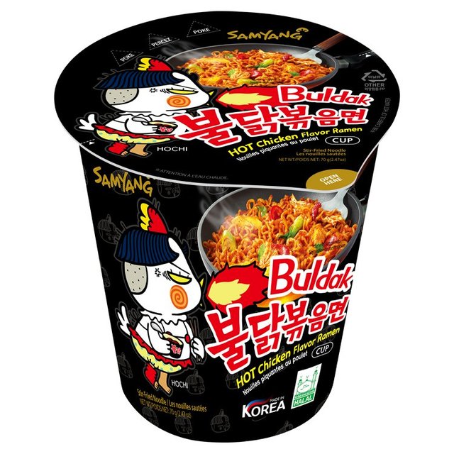 Samyang Korean Buldak Fire Noodles Cups - Bulk 30 Pack