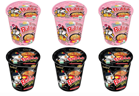 Samyang Noodles, Ramen Noodles, Spicy ramen Carbonara & Original