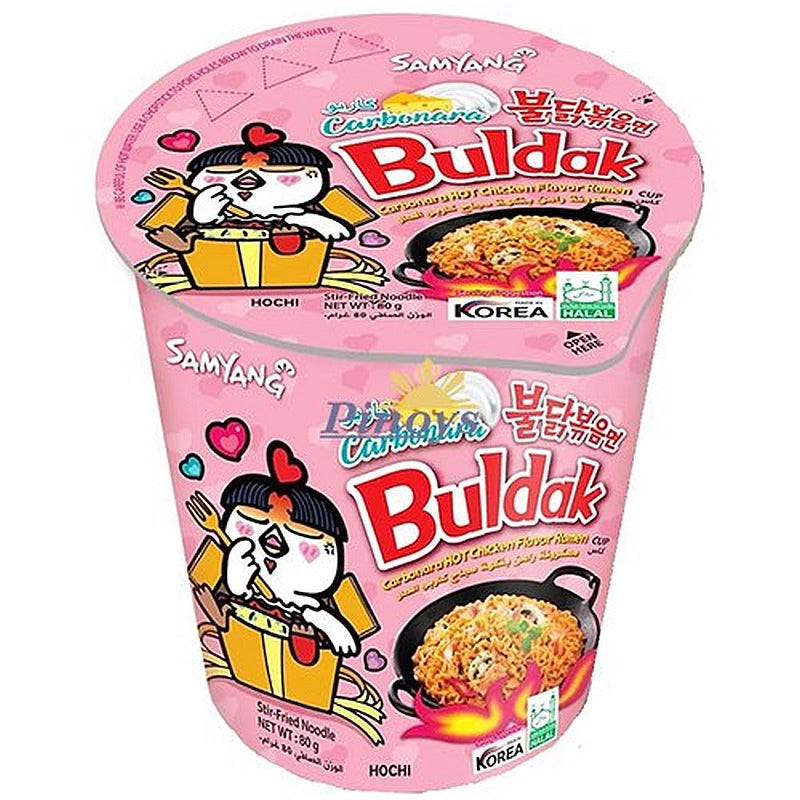 Samyang Korean Buldak Fire Noodles Cups - Bulk 30 Pack