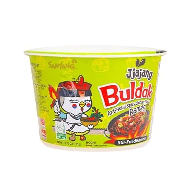 Samyang Buldak Korean Big Bowl Fire Noodles Bulk Box- 16 Pack
