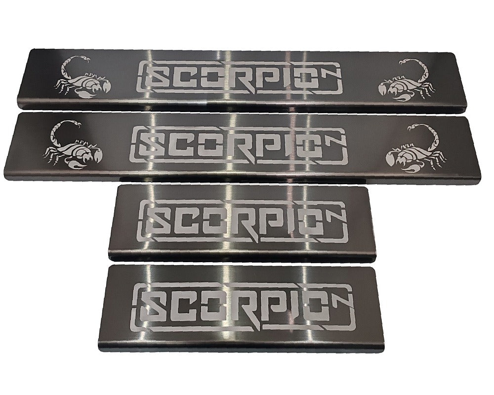 Scuff Plates 4 Set - Anodized Black Stainless Steel