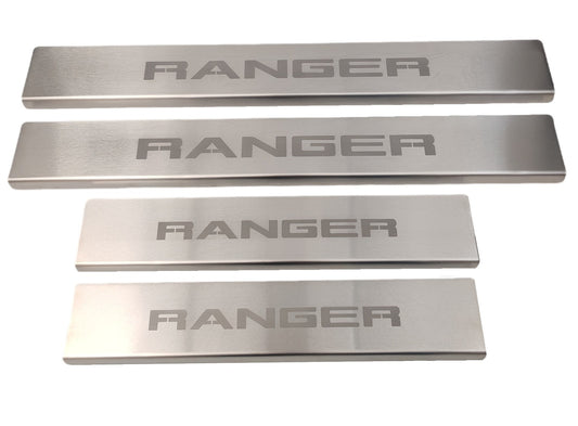 Scuff plates for ranger, stainless steel scuff plates, umlozi scuff plates