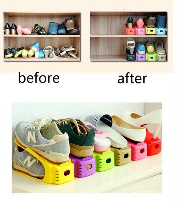 Shoe slot organisers in cupboard Umlozi