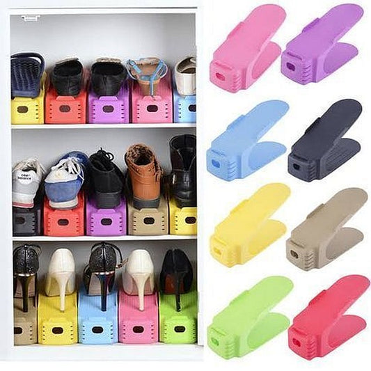 Shoe slot organisers variety of colours