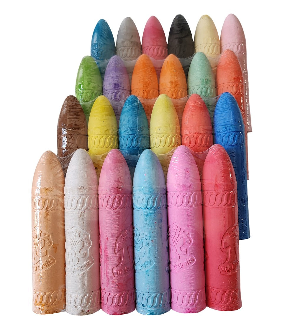 Washable Non-Toxic Jumbo Sidewalk Chalk 24 Pack