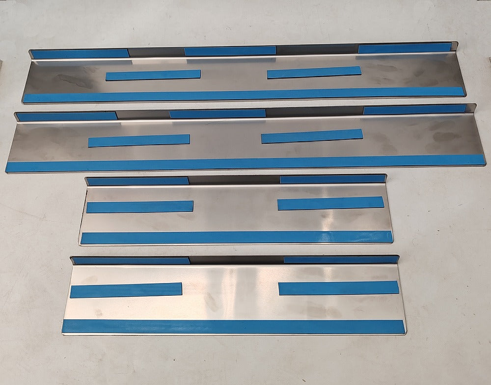 Scuff Plates 4 Set - Anodized Black Stainless Steel