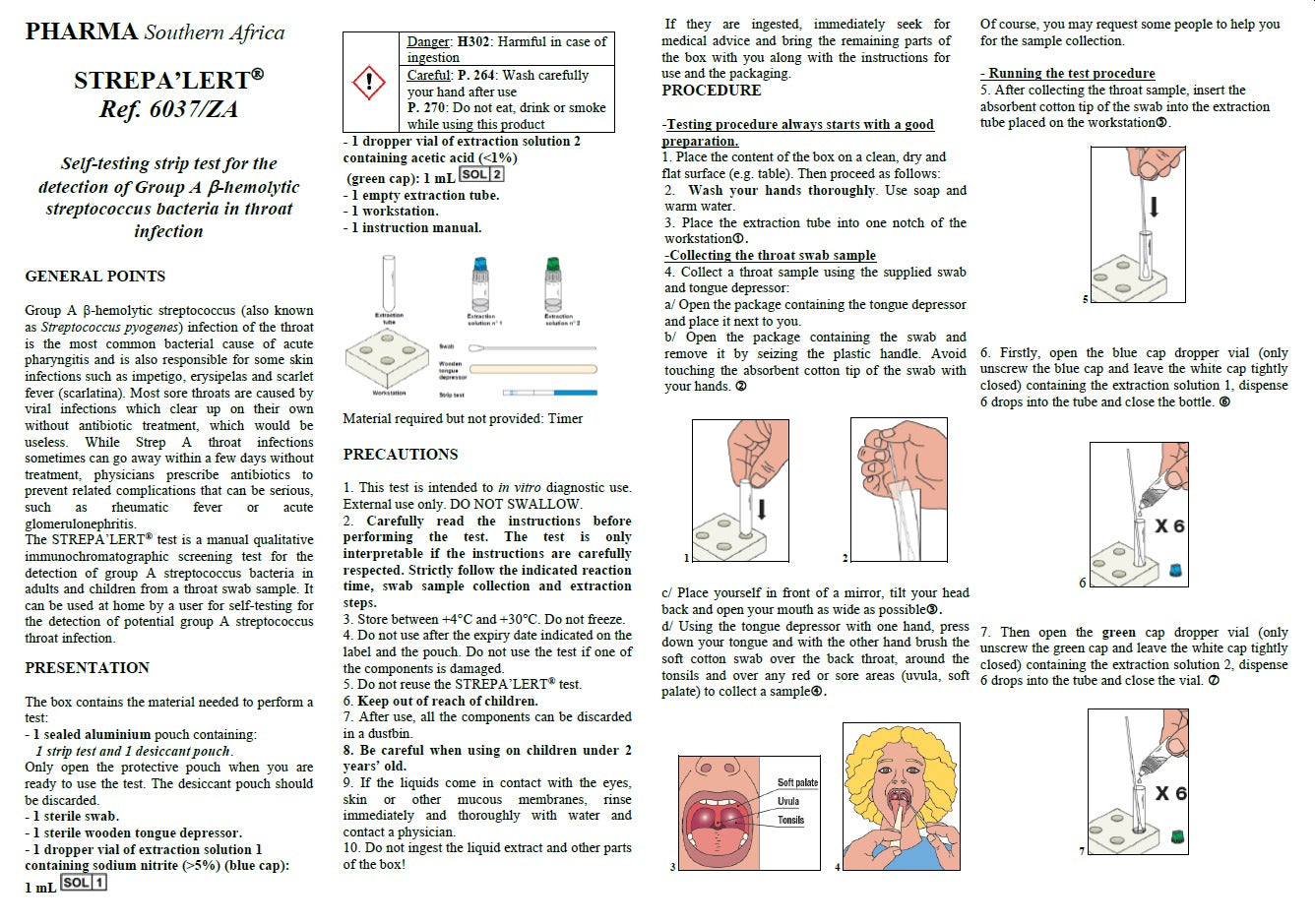 STREPA'LERT Self Diagnostic Test - PHARMA Southern Africa