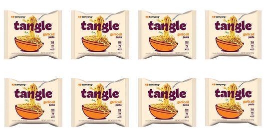 Samyang Tangle  - Garlic Oil Flavour Pasta - 8 Pack 100g