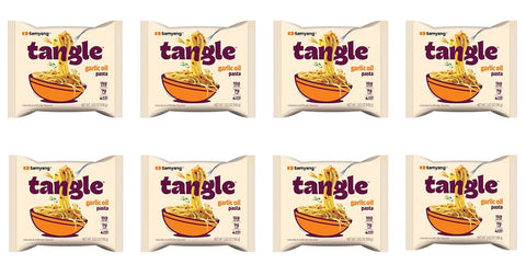 Samyang Tangle  - Garlic Oil Flavour Pasta - 8 Pack 100g