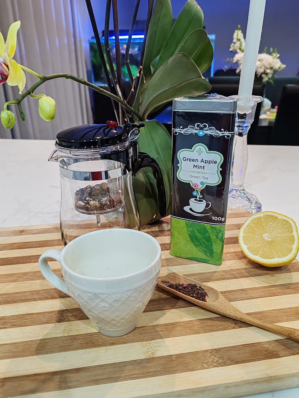 Green Apple Mint Tea 100g - Cildan Tea Merchant
