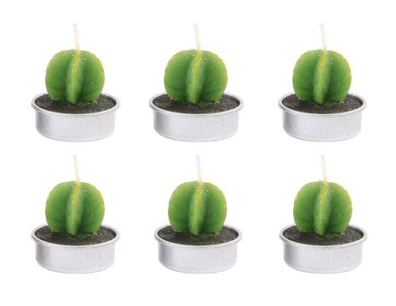 Tealight Candle Succulent Plant Designs 6 Pack