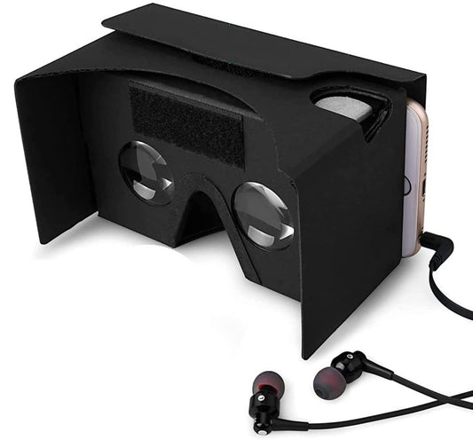 VR Headsets 2 Pack of 3D Box Cardboard Virtual Reality Glasses