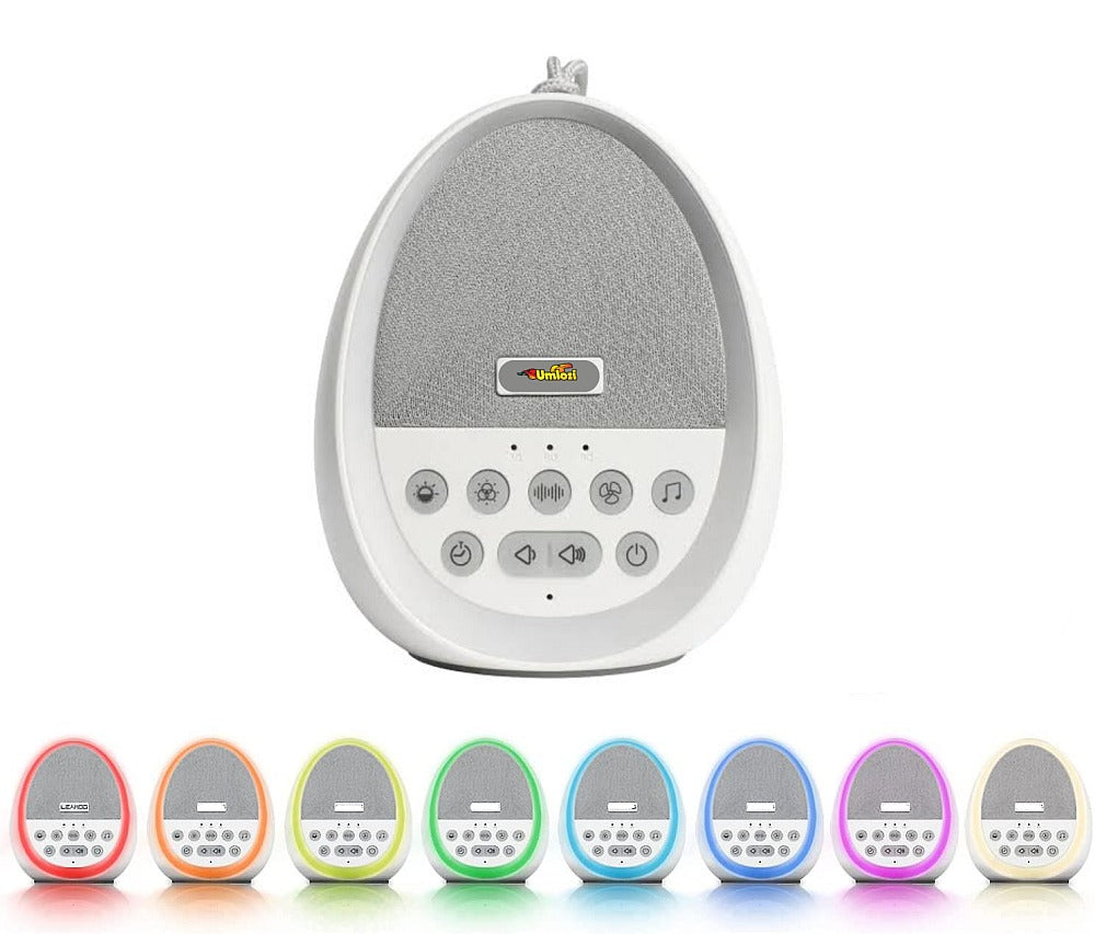 Umlozi Portable Soothing White Noise Machine & Night Light For Babies & Toddlers